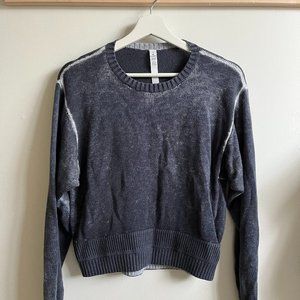 Lululemon washed blue sweater